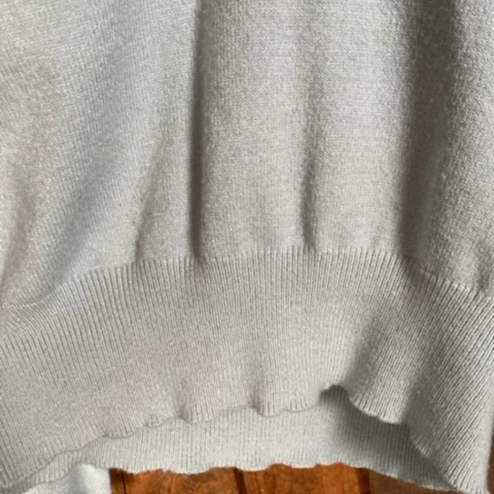 Philosophy Dusty Blue V-Neck Sweater - Size Medium - Picture 5 of 12